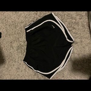 Black and White Small Nike Shorts